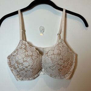 Victoria's Secret Ivory Lace Push Up Bra 34C